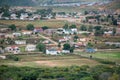 Landscape shot of rsmall town in south africa Royalty Free Stock Photo