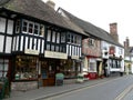 ENGLAND, WEST MIDLANDS, SHROPSHIRE, MUCH WENLOCK, HIGH STREET, OCTOBER 06, 2010: Buildings in the High Street in Much Wenlock