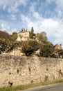 Houses on the side of a mountain Royalty Free Stock Photo