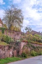 Houses on the side of a mountain Royalty Free Stock Photo