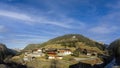 Houses in the small, idyllic mountain village of Gramais in the Lechtal valley