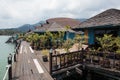 Houses on stilts in the fishing village of Bang Bao, Koh Chang, Royalty Free Stock Photo