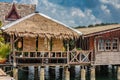 Houses on stilts in the fishing village of Bang Bao, Koh Chang, Royalty Free Stock Photo