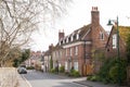 Houses in Streatley, Berkshire in the UK Royalty Free Stock Photo