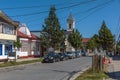 Houses on a street in Puerto Natales, Chile