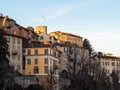 Houses on street Viale delle Mura in Bergamo