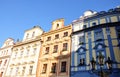 Houses and streets in the capital Prague, Czech Republic, Europe