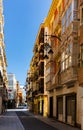 Houses and streets of Cartagena town, Spain