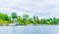 Houses stretched along bygdoy peninsula in Oslo, Norway...IMAGE Royalty Free Stock Photo