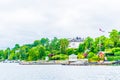Houses stretched along bygdoy peninsula in Oslo, Norway...IMAGE Royalty Free Stock Photo