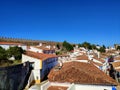 Houses surrounded by the walls of an ancient castle