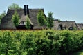 Houses with thatched roof Royalty Free Stock Photo