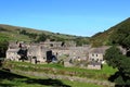 Houses in Thwaite, Swaledale, North Yorkshire Royalty Free Stock Photo