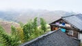 houses in Tiantouzhai village and terraced fields Royalty Free Stock Photo