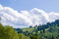 Houses at the top of a hill Royalty Free Stock Photo