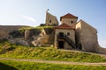 Houses from the top of Rupea Fortress from Brasov County, Romania