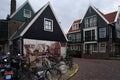 Volendam town streets. Netherlands.