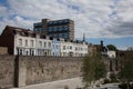 Houses on the Town Wall in Southampton, Hampshire in the United Kingdom Royalty Free Stock Photo