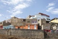 Houses under construction in Praia, Santiago, Cape Verde, Cabo Verde, African neighborhood