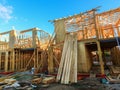 Houses under construction Royalty Free Stock Photo