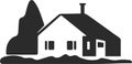 Houses vectors icon, Home icon, Shelter black vector icon.