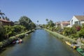 Houses on the Venice Beach Canals Royalty Free Stock Photo