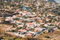 Houses, village aerial of gated community