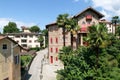 Houses at the village of Montagnola Royalty Free Stock Photo