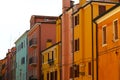 Houses in warm colours