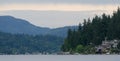 Houses on west side of Lake Sammamish