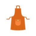 Housewife apron icon, flat style