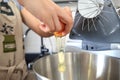 Housewife cooking pie at home Royalty Free Stock Photo