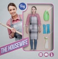 The housewife realistic doll