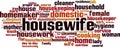 Housewife word cloud