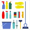 Housework icon set Royalty Free Stock Photo