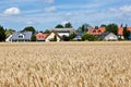 Housing area in landscape near Munich Royalty Free Stock Photo