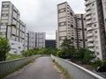 Housing complex in Japan Royalty Free Stock Photo