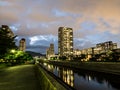 Housing complex in Japan Royalty Free Stock Photo