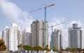 Housing construction of houses in a new area of the city Holon in Israel