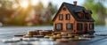 Housing Crisis: Recession Shadows Over Home Value. Concept Economic Impact, Real Estate Trends, Royalty Free Stock Photo