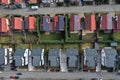 Housing Estate Residential Suburban Area View From Above, Aerial View Royalty Free Stock Photo