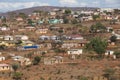 Rural Housing Scattered over Hillside Royalty Free Stock Photo