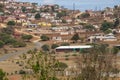 Rural Housing Scattered over Hillside Royalty Free Stock Photo