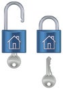 Housing marked pad lock