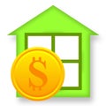 Housing market icon Royalty Free Stock Photo