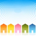 Housing Ripple Effect Background