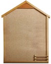 Housing type cork bulletin board