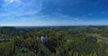 Houska castle and the surrounding countryside in the Central Bohemian region