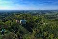 Houska castle and the surrounding countryside in the Central Bohemian region