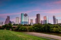 Houston city downtown skyline cityscape of Texas USA Royalty Free Stock Photo